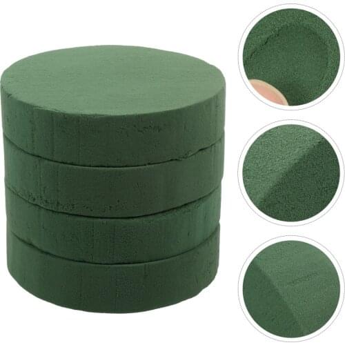 4pcs Round Wet Floral Foams Floral Foams Blocks Florist Flower Styrofoam