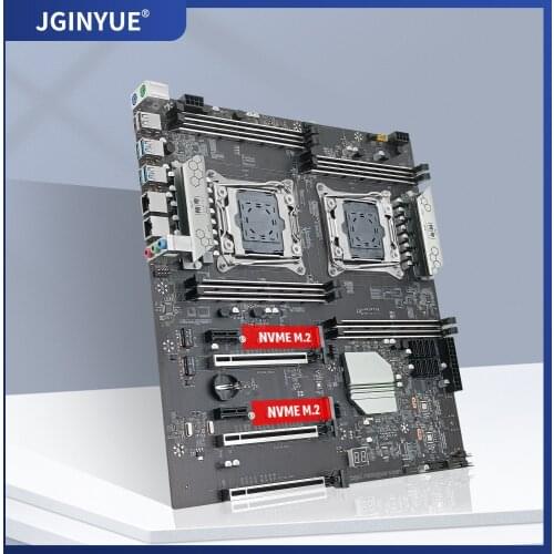 JINGYUE X99 motherboard LGA 2011-3 support DDR4 ECC/Desktop RAM intel xeon E5 V3/V4 processor SATA3,M.2 NVME Four-channel X99-D8