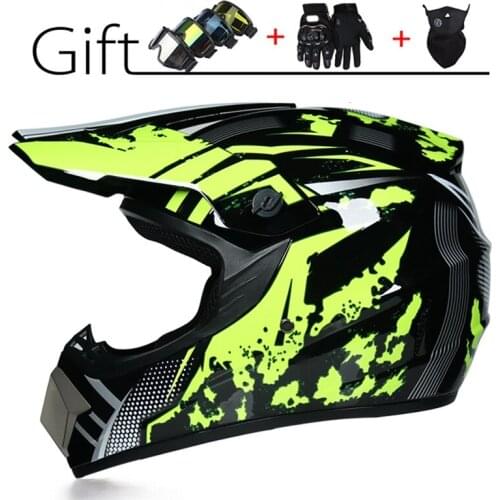 Racing Motocross Motorbike Casque Capacete Moto Casco Off-Road Cartoon Children Full Face Motorcycle Helmet Women