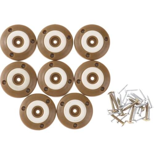 8Pcs Reusable Furniture Pads with Screws for Hardwood Chair Leg Slides Floor Protector Non Slip Table Chair Leg Slide Mats