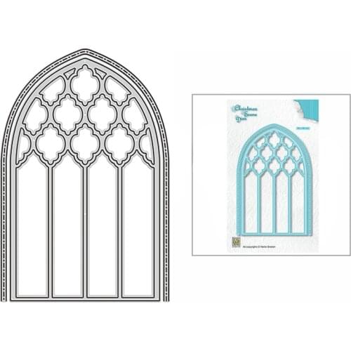 2021 New Church Dome Window Metal Cutting Dies for DIY Scrapbooking Decoration and Card Making Paper Craft Embossing No Stamps