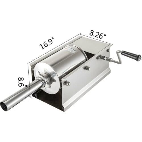 3L Professional Manual Bagging Machine Bagging Machine for Salami in Stainless Steel Meat Grinder Ideal For Commercial Kitchens
