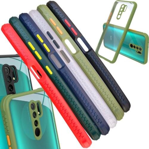 Anti-Skid Clear Case For Xiaomi Redmi 9 Slim Armor Drop resistance Transparent Anti-slip Cover