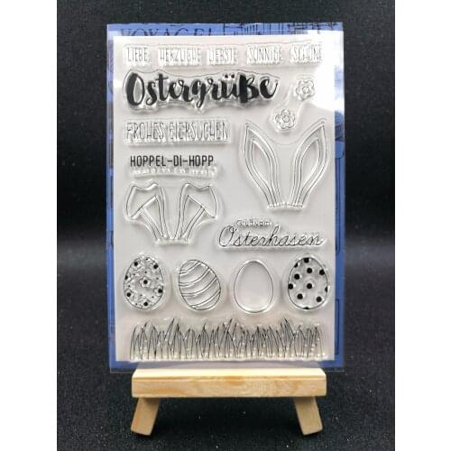 Rabbit ears Transparent Clear Silicone Stamp/Seal for DIY scrapbooking/photo album Decorative clear stamp sheets A1212