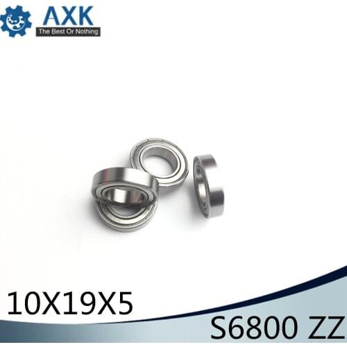 S6800ZZ Bearing 10*19*5 mm ( 10PCS ) ABEC-1 S6800 Z ZZ S 6800 440C Stainless Steel S6800Z Ball Bearings