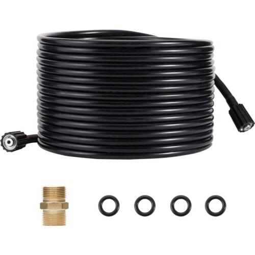 50FT Pressure Washer Cleaning Hose M22 Connector Replacement Hose 5800PSI Car Washer Water Cleaning Extension Hose Water Hose