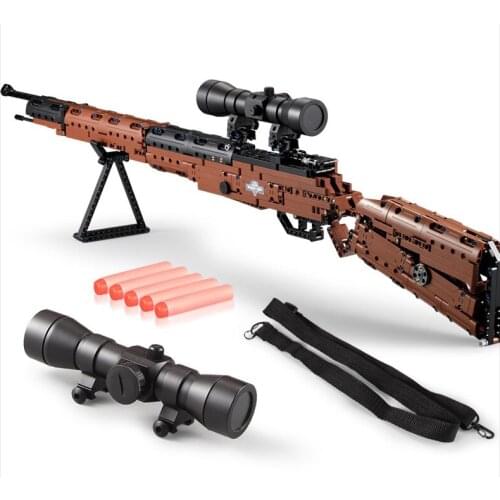 SWAT Military WW2 Weapon 98K Desert Eagle Submachine Models Building Blocks Compatible for Pistol GUN Blocks Toys