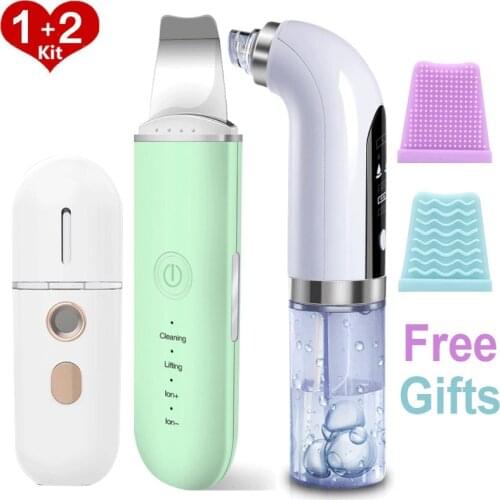 Blackhead Remover Ultrasonic Skin Scrubber Vibration Face Spatula Facial Scrubber Shovel Clean Cavitation Peeling clove removers
