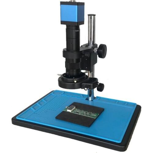 13MP HDMI VGA 720P Industrial Microscope video Camera+180X 300X Zoom C-mount Lens glass +144 Leds Ring lights for BGA PCB repair