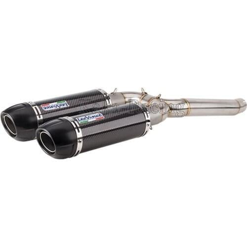 Motorcycle Exhaust pipe Full System Slip On Escape moto Leovince Exhaust Muffler for Yamaha FZ6 S2 FAZER FZ6N FZ6S 2004 to 2010