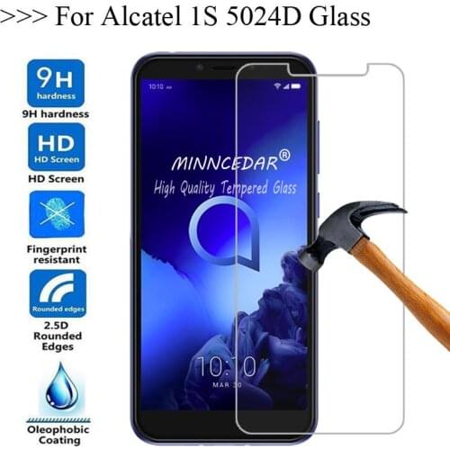 Alcatel 1S 2019 5024D Tempered Glass for Alcatel 1S 2019 5024 5024Y 5024K 1 S Protective Film Screen Protector Cover Case Phone