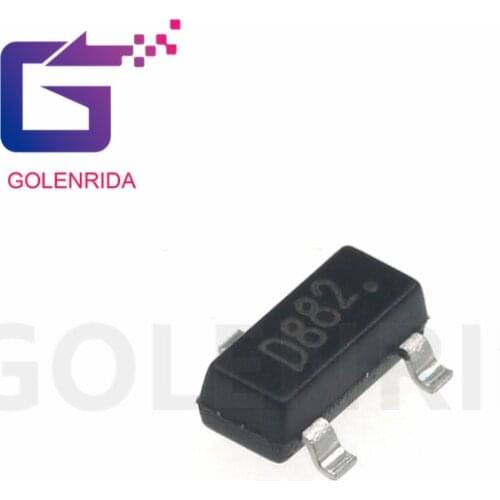 100pcs/lot 2SD882 D882 SOT-23 2SB772 B772 SOT-23