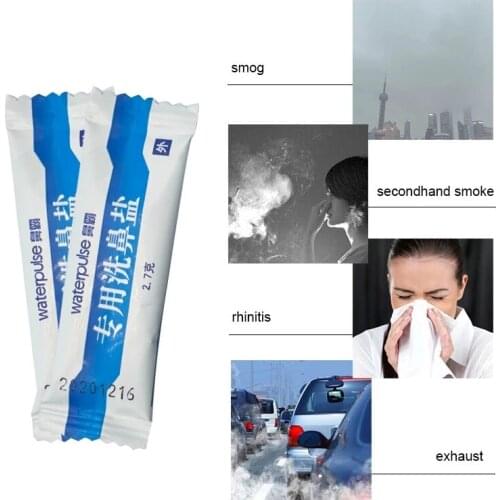 2.7g * 60PCS/BOX Nasal Cleansing Salt Prevents Rhinitis Restores Nasal Cavity Cleansing Antibacterial And Protects Nasal Health