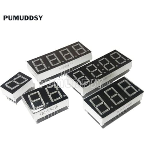 5PCS 0.56 Inch Digital Tube Segment Common Anode Common Cathode AS Red 1 2 3 4 Bit Time Digital Tube 12 Needles Red LED Display