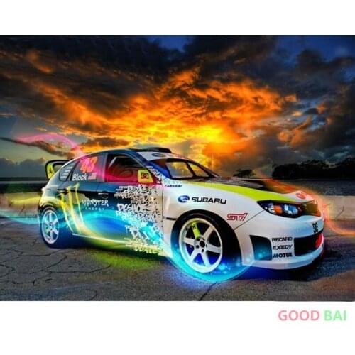 5D DIY Diamond Painting Speed Racing Car Diamond Embroidery Full Square/Round Drill Mosaic Cross Stitch Kits Home Decor Gift