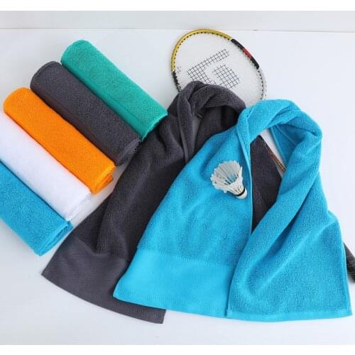 AHSNME 100% Cotton sports towel lengthened yoga outdoor marathon runners gym wiping sweat towel Free custom name LOGO