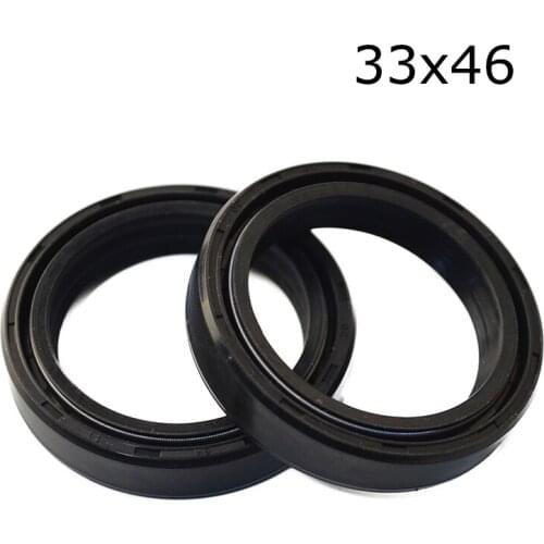 33x46x11 / 33 46 11Motorcycle Front Fork Damper Oil Seal and Dust Seal for Kawasaki KX65 KX 65 00-18 KLX140 KLX 140 08-16