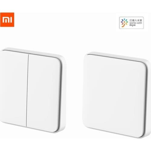 Xiaomi Mijia Wireless Smart Wall Switch Single/Double Open Dual Control Switch For Smart Light Remote Control Mi Home APP