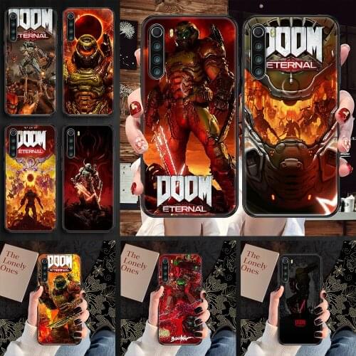 Doom Shooting Game Phone case For Xiaomi Redmi Note 7 7A 8 8T 9 9A 9S 10 K30 Pro Ultra black luxury coque trend hoesjes 3D shell