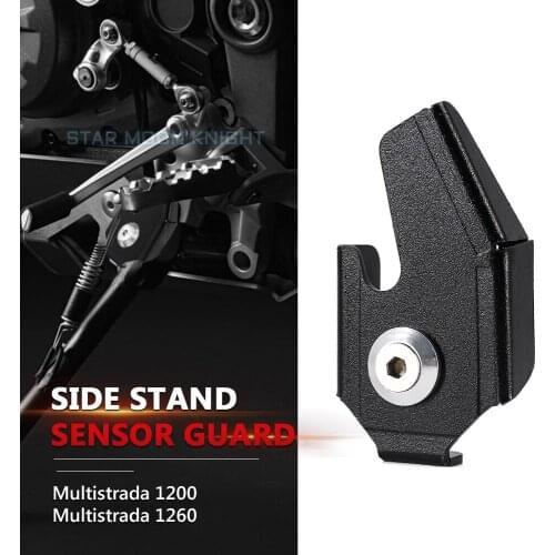 For Ducati Multistrada 1200 1260 Multistrada1260 2015 - 2019 Motorcycle Kick Stand Side Stand Sensor Guard Protector Cover Cap