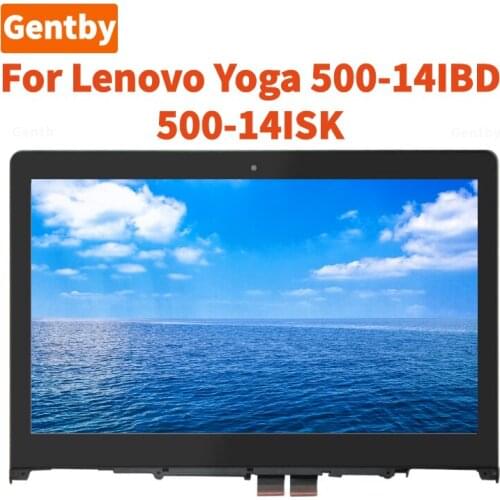14.0" HD 1366x768 LCD Touch Screen Display with Bezel Frame for Lenovo Flex 3-1480 80R3 Ideapad Yoga 500-14ISK 80R5
