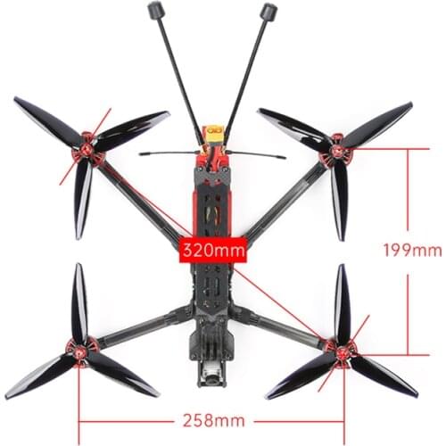 IFlight 7inch Chimera7 320mm 6S LR HD Drone BNF with SucceX-D F7 V2.1 50A Stack /Xing 2806.5 1300KV/1800KV Motor Quadcopter