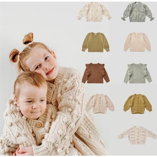 EnkeliBB Super Fashion Pop Corn Cru Brand Kid Girl Winter Sweaters and Knit Coat Lovely Trends Kids Jumpers Fashion Children Top