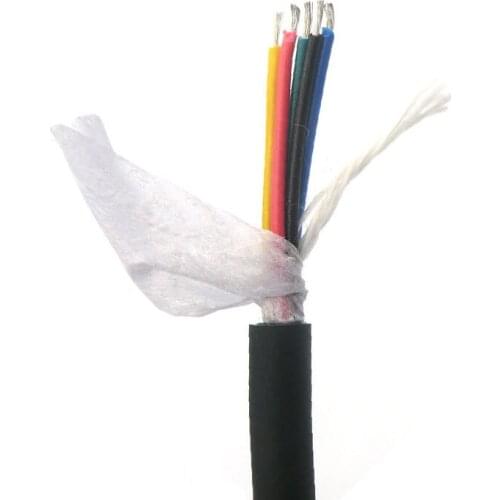 Flexible Control Wire 5 Core 0.14,0.2,0.3mm² 100m with Tinned Pure Oxygen Free Copper (26,24,22AWG)