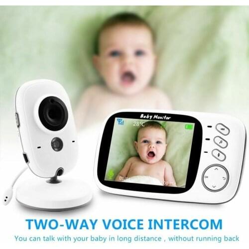 VB603 Video Baby Monitor 2.4G Wireless With 3.2 Inches LCD 2 Way Audio Talk Night Vision Surveillance Security Camera Babysitter