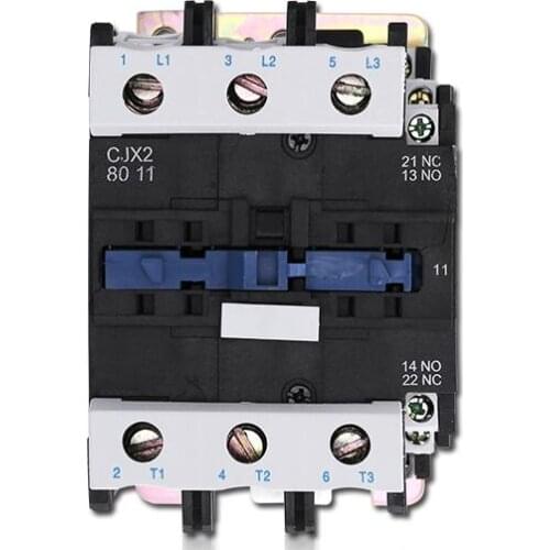LC1D AC Contactor 3-Phase CJX2-8011 80A Silver point copper coils 24V 36V 110V 220V 380V
