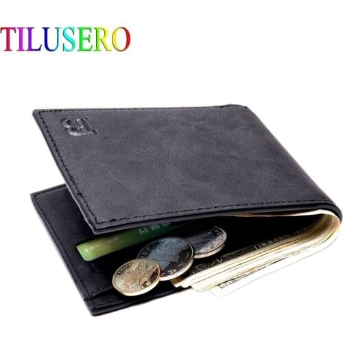 Fashion Men Wallets Small Wallet Men Money Purse Coin Bag Zipper Short Male Wallet Card Holder Slim Purse Money Wallet J014
