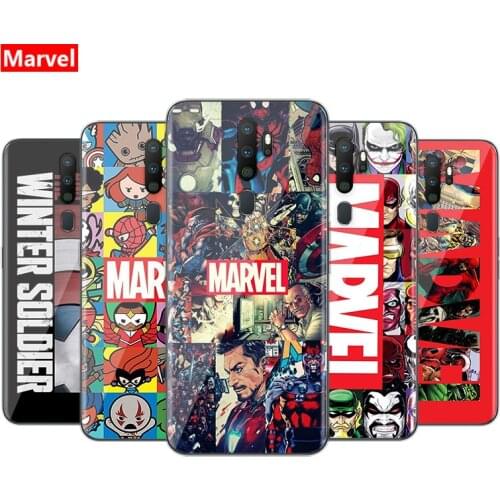 Marvel Avengers Logo For OPPO Realme 7i 7 Global 6 6S 6i 5 5S 5i 3 3i 2 Narzo 10 20 Pro Soft TPU Silicone Phone Case