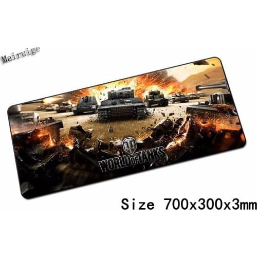 Mairuige The Hottest Design World of Tanks Image Mouse Pad Pad Overlock Edge Big Gaming Mouse Pad Send Boy Friend The Best Gift