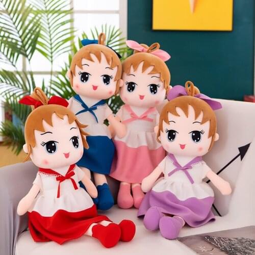 45-90CM Kawaii Dolls Stuffed Animal Dolls Little Girl Plush Toys Girl Gifts Kids Cloth Toys KIds Rag Doll Cute Baby Doll