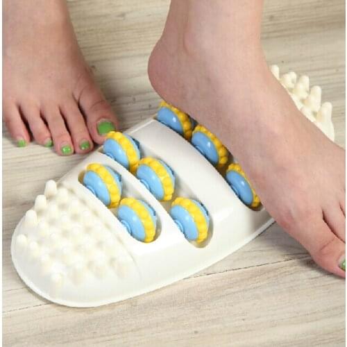 Oval shape 4 fairload foot massage device wheel plate mini 4 rows foot massage roller