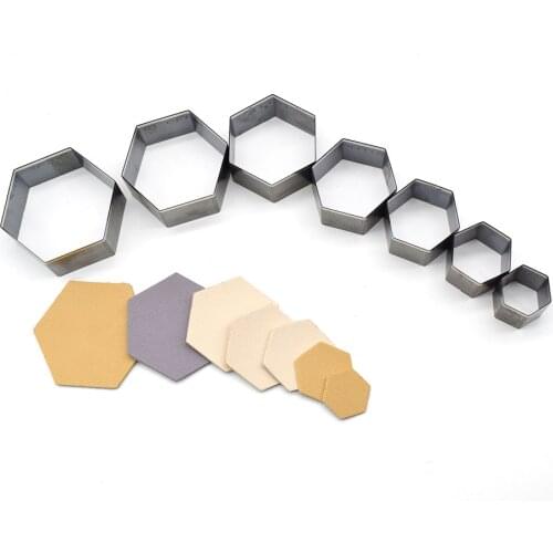 SMVAUON knife mould hand punch tool set DIY leather craft square shape die cutting for leather die cut scrapbooking templat