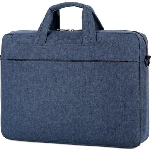 14/15 Inches Laptop Shoulder Bag Slim Portable Sleeve Carrying Case With Strap Compatible for Men -WT