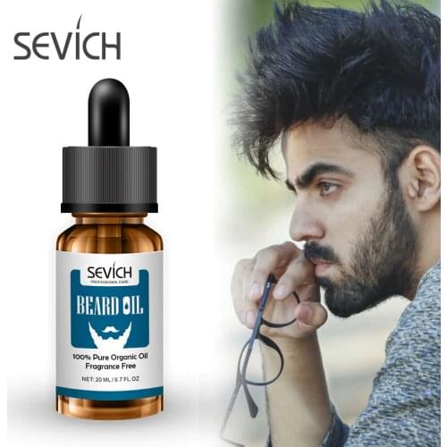 Natural beard oil 20ml Men Beard Oil for Styling Beeswax Moisturizing Smoothing Gentlemen Beard Care Conditioner Growth Product