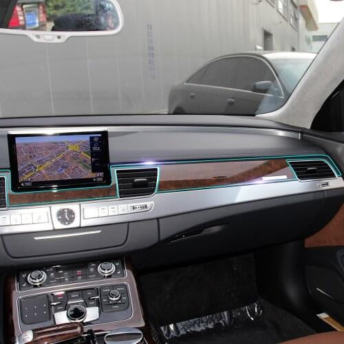 For Audi q7 a8 a5 a7 s6 Center Control Console Gear Shift Panel Car Interior Invisible Protective Film Car Sticker Accessories