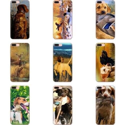 New Case Black Phone For Sony Xperia Z Z1 Z2 Z3 Z4 Z5 compact Mini M2 M4 M5 T3 E3 E5 XA XA1 XZ Premium Hunting Dog