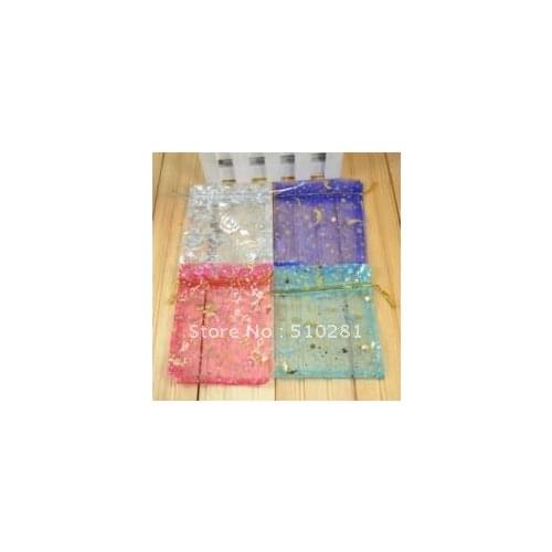 Free shipping & Wholesale LOTS 1000 PCS MIXED COLOR WEDDING SILK JEWELRY ORGANZA POUCH GIFT BAG 9*12 CM