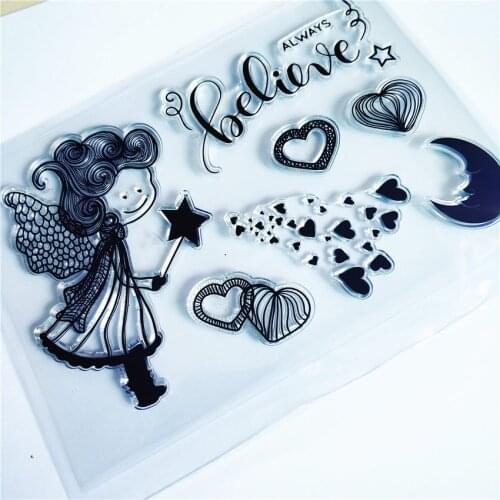 PANFELOU Love moo tools Transparent Clear Silicone Stamp/Seal for DIY scrapbooking/photo album Decorative clear stamp sheets