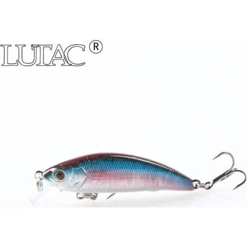 LUTAC 50mm 5g sinking Fishing Lure Stick Minnow Lure Bait Artificial Jerkbait Hard Bait Plastic Lifelike Pesca Pike Lure Tackle
