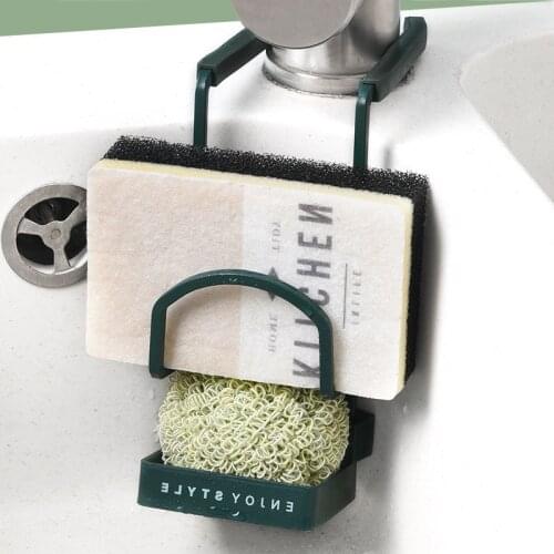 Durable Sink Caddy Sink Sponge Holder Small Kitchen Bathroom Metal Organizer Liquid Dish Drainer Faucet Rack Shower Convenient