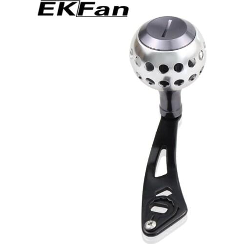 Length parts Fishing Arm handle knob Shimano Component Ekfan Aluminum for reel silver black abu alloy fishing 90MM Daiwa