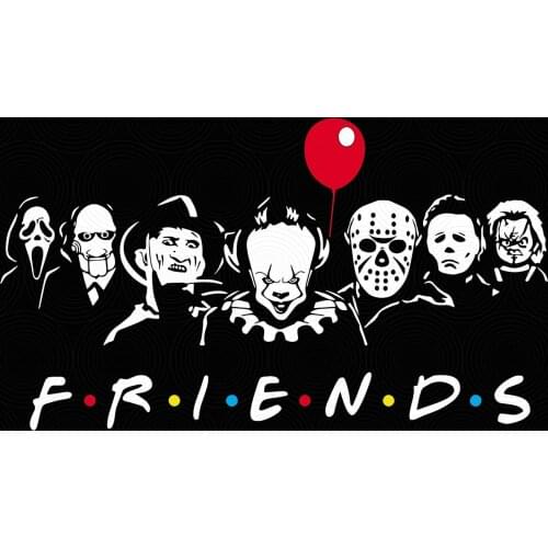 Friends Parody Horror Movie Art print Silk poster Home Wall Decor