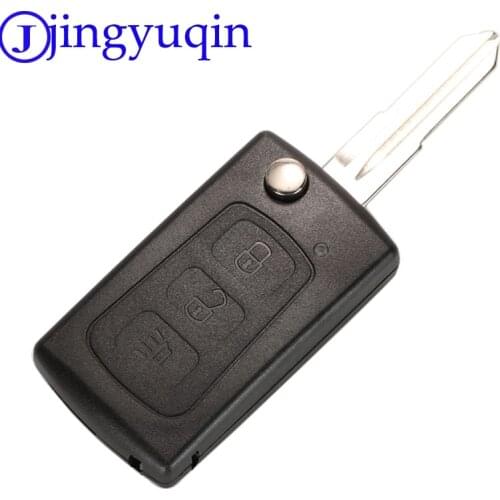 Jingyuqin 3 Buttons Replacement Flip Folding Remote Key Case Shell For Great Wall Hover Haval H3 H5 Keyless Entry Fob Key Cover