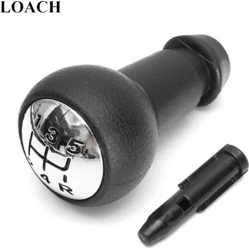 5Speed Chromed MT Gear Shift Knob for PEUGEOT 106 107 206 207 301 306 307 406 806 Shifter Lever Stick Headball Pen Arm Gearshift