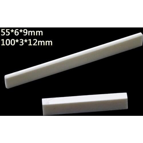 1 Pack Cow Bone Blank Guitar Pillow Bridge String Universal Bone Material