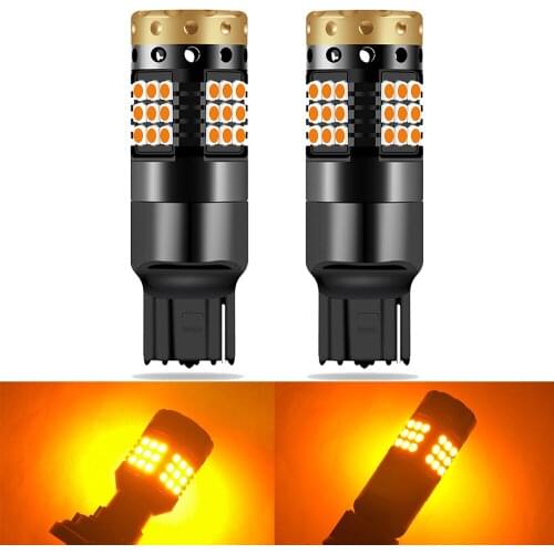 2PCS 1156 BA15S LED P21W PY21W BAU15S 3030 SMD Bulb Canbus Free T20 7440 W21W LED Lamp For Car Turn Signal Light Amber 12v 24v
